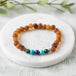 7.5" Malachite Mix + Raw Cognac Amber