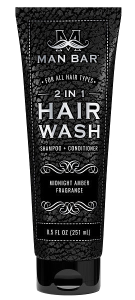 Man Bar 2 in 1 Hair Wash Midnight Amber