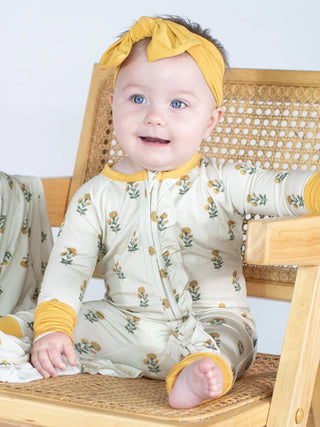Marigold Block Zip Pajamas