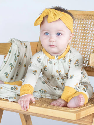 Marigold Block Zip Pajamas