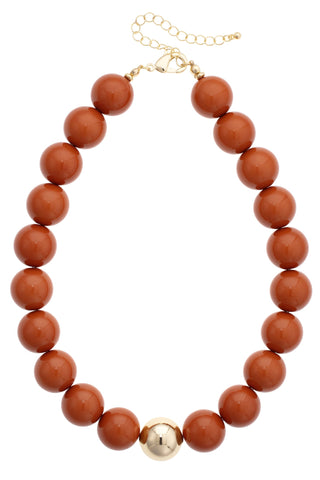 Marjorie Game Day Beaded Necklace