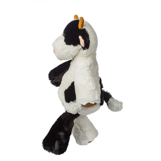 Mary Meyer Marshmallow Clyde Cow plush toy, black and white spotted, golden horns