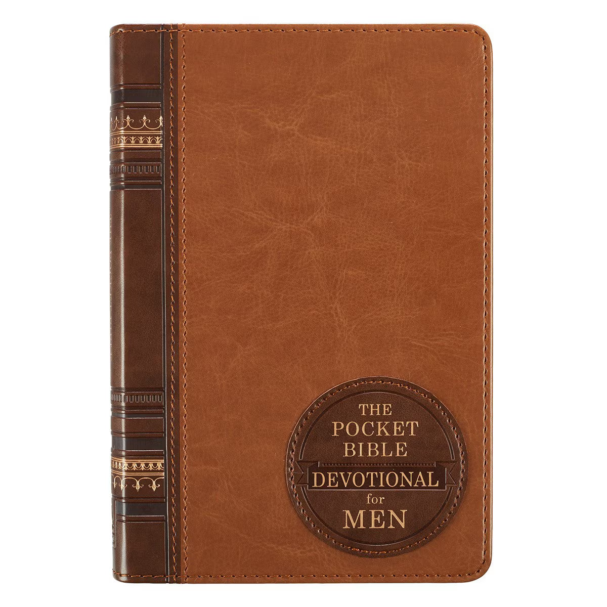 Brown leather-devotional book for men 