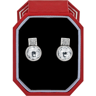 Brighton Meridian Aurora Petite Post Earrings displayed in red octagonal gift box