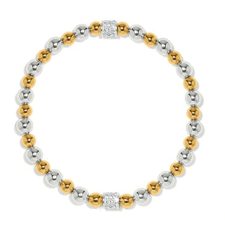 Brighton Women's Bracelets Meridian Petite Silver/Gold Stretch Bracelet