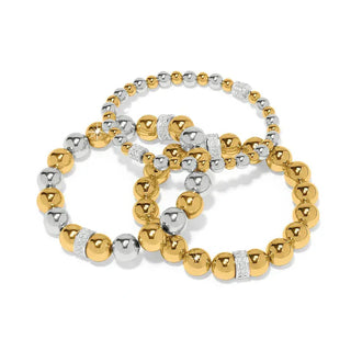 Brighton Women's Bracelets Meridian Petite Silver/Gold Stretch Bracelet