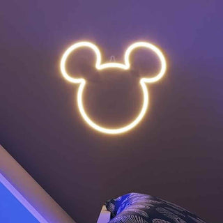 YellowPop Home Decor Mickey Mouse Ears Neon Sign