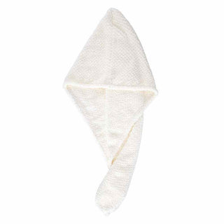 Bella Sleep+Spa Women's Hair Ivory Microfiber Hair Towel