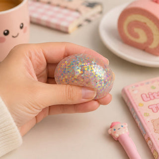 Mini Glitter Dumpling Squishy