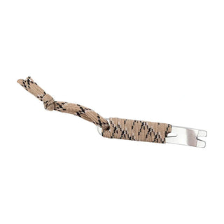 Camo pattern Mad Man EDC Mini Pry Bar featuring dual-prong stainless steel tip and paracord handle
