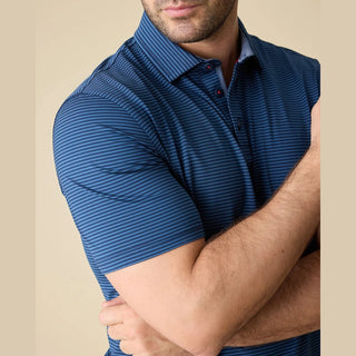 Naples Striped Performance Polo