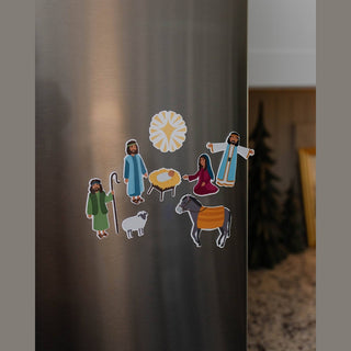 The Daily Grace Co Christmas Decor Nativity Scene Magnets