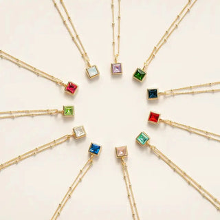 Lucky Feather Necklaces New Birthstone Bottle Necklace