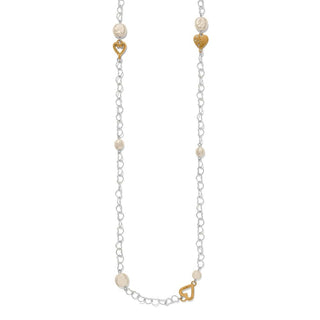 Brighton Women's Necklaces One Heart Pearl Long Necklace