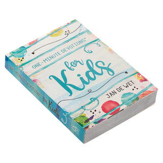 Book titled 'One-Minute Devotions for Kids' by Jan de Wet 