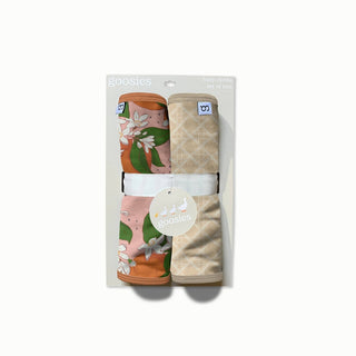 Goosie's Baby Burp cloths Orange Blossoms Burp Cloth Set
