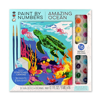Bright Stripes Arts & Crafts Amazing Ocean Paint by Number