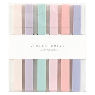 Church Notes Stationary Pastel Bible Highlighters