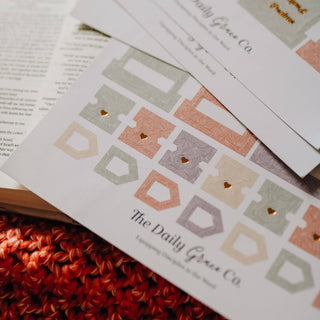 The Daily Grace Co Stationary Pastel Floral Bible Tabs