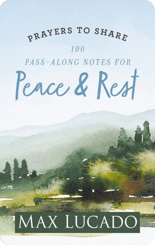Peace and Rest Prayer Pass-Along Notes