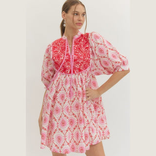 Entro Women’s Dresses Pink Design Dress