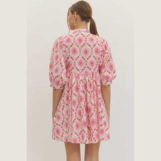 Entro Women’s Dresses Pink Design Dress