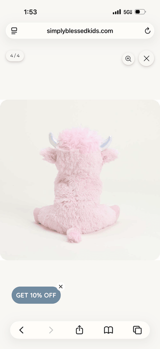 Pink Highland Cow Warmies