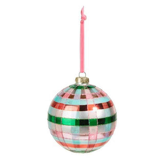 Raz Imports Christmas Ornaments Pink Plaid Ornanment