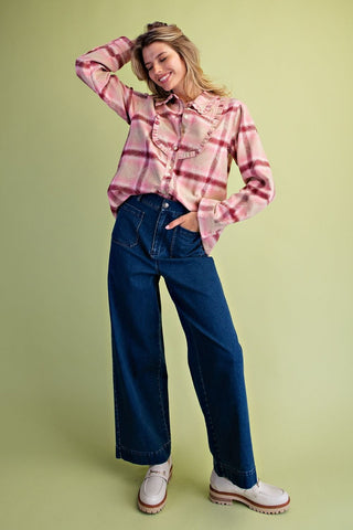 Plaid Soft Washed Shirt