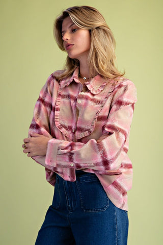 Plaid Soft Washed Shirt