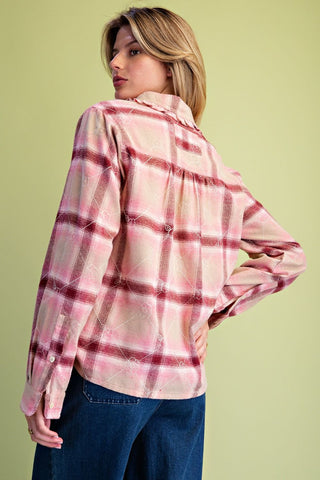 Plaid Soft Washed Shirt