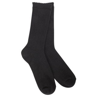Pointelle Crew Black