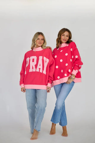 Poppy & Pine Reversible Mock Nock Sweatshirt