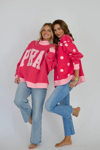 Poppy & Pine Reversible Mock Nock Sweatshirt