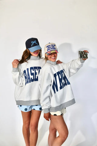 Poppy & Pine Reversible Mock Nock Sweatshirt