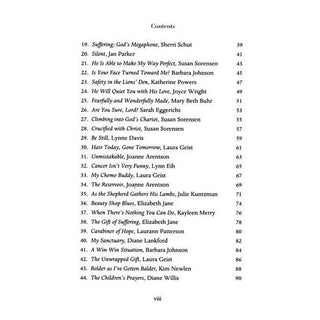 Table of contents page from a book with chapter titles and page numbers.