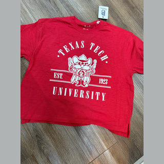 Pressbox Women's Tops Pressbox Texas Tech Oversized Slub Tee