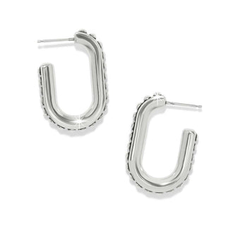 Brighton Women's Earrings Pretty Tough Link Hoop Earrings