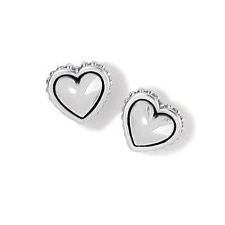 Brighton Women's Earrings Pretty Tough Petite Heart Post Earrings