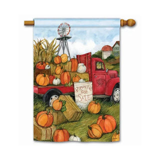 Pumpkin for Sale Standard Flag