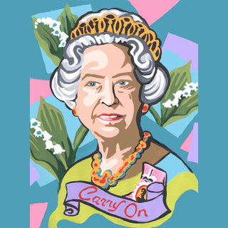 Paint the Town by Numbers Arts & Crafts Queen Elizabeth II Paint by Number Kit 8”x10”