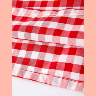 Rylee Faith Designs Red Plaid Sleeveless Mommy & Me Dress