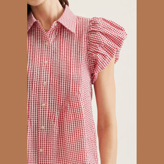 Red Plaid Top