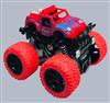 Toy monster truck with red and black design 
