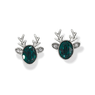 Brighton Women's Earrings Reindeer Glitz Mini Post Earrings