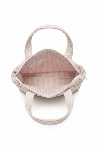 Retro Cowboy Pink Zipper Tote
