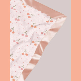 Reversible Baby Blanket Cherry Cute by Doodle By Meg