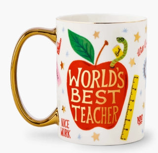 Mug with 'World's Best Teacher' design 