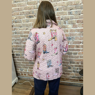 Ida Mae Home Women's Jackets Rose Boots Quilted Jacket