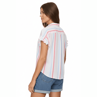 Roseville Ruffle Sleeve Dolman Shirt